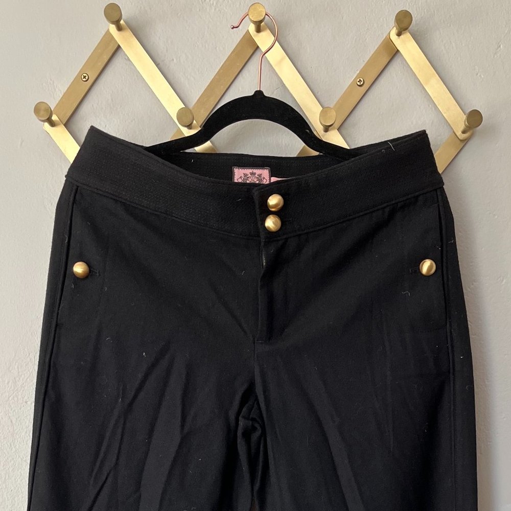 Juicy Couture wool blend Y2K low rise flare leg dress pants women’s size 6